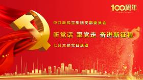 聽(tīng)黨話(huà) 跟黨走 奮進(jìn)新征程 ——記中共新稀寶集團有限公司支部委員會(huì )七月主題黨日活動(dòng)